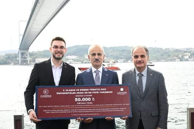 Ulaştırma ve Altyapı Bakanlığından SAÜ öğrencisine özel ödül