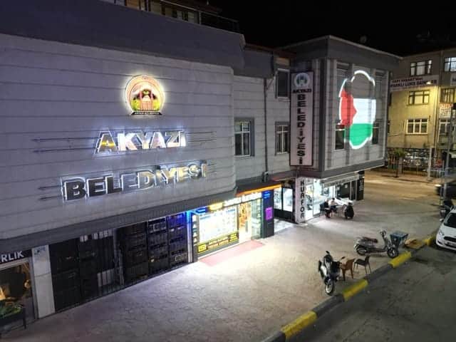 Akyazı Belediyesinden Filistin’e destek