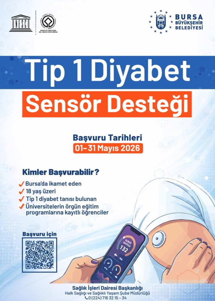 Bursa'da Tip 1 Diyabetli Üniversite Öğrencilerine Glikoz Sensörü Desteği Başvuruları Başladı